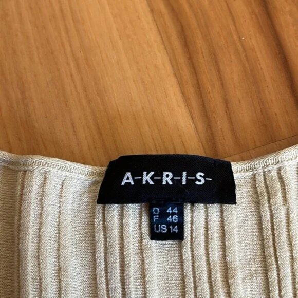 Akris Ribbed Knit Silk Top Butter Yellow - Picture 5 of 5